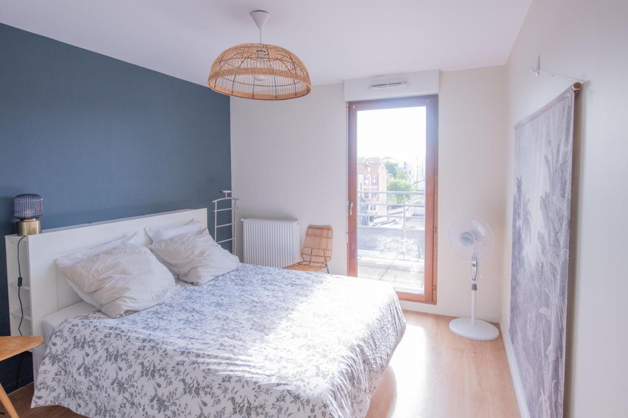 오베르빌리에 Machouart Le Duplex -Parking Gratuit Equipee Commodites- 아파트 외부 사진