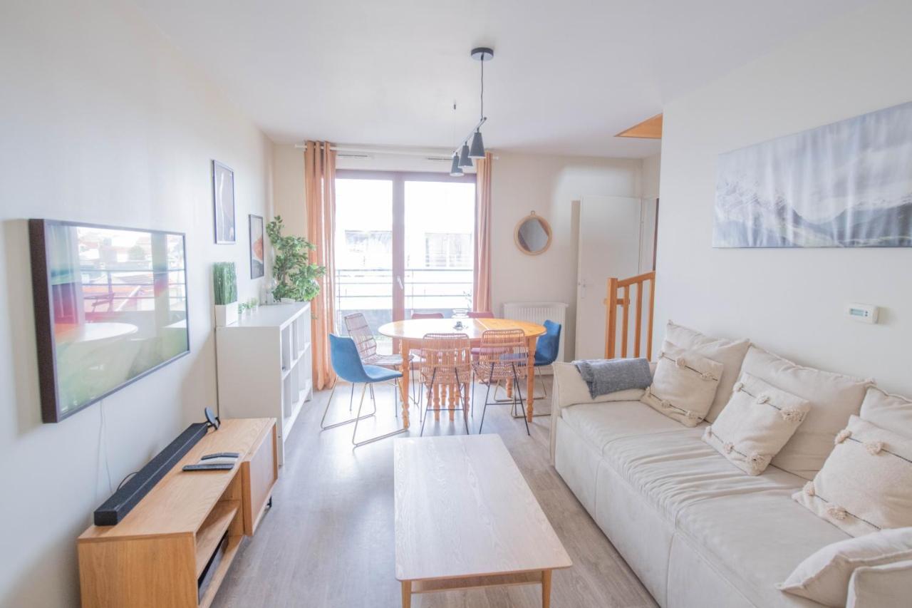 오베르빌리에 Machouart Le Duplex -Parking Gratuit Equipee Commodites- 아파트 외부 사진